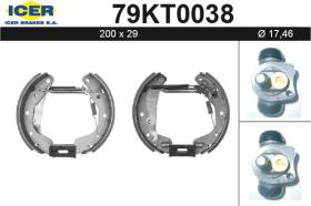 Icer 79KT0038 - KIT DE FRENOS PREMONTADO