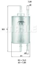  KL592 - FILTRO DE COMBUSTIBLE   [*]