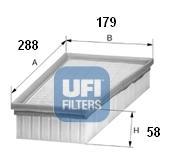 Ufi 3055900 - FILTRO DE AIRE