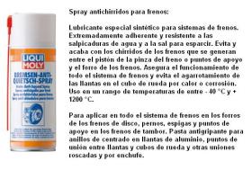 LIQUI MOLY 3079 - SPRAY ANTICHIRRIDOS PARA FRENO 400 ML