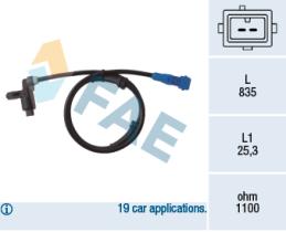 Fae 78021 - SENSOR VELOCIDAD RUEDA - ABS