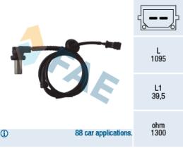 78062 - SENSOR VELOCIDAD RUEDA - ABS