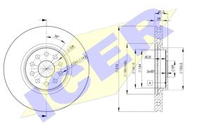 Icer 78BD49212 - DISCOS DE FRENO DELANTEROS