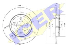 Icer 78BD53162 - DISCOS DE FRENO TRASEROS