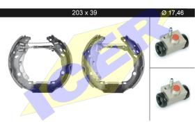 Icer 79KT0054 - KIT DE FRENOS PREMONTADO