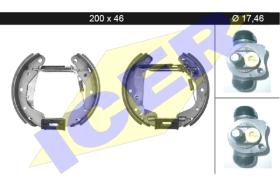 Icer 79KT0043 - KIT DE FRENOS PREMONTADO