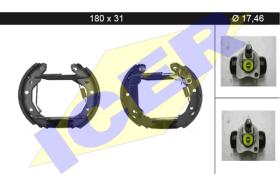 Icer 79KT0091 - KIT DE FRENOS PREMONTADO