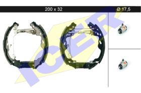 Icer 79KT0008 - KIT DE FRENOS PREMONTADO