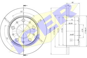 Icer 78BD56251 - DISCOS DE FRENO TRASEROS