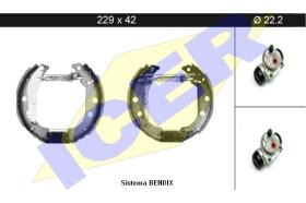 Icer 79KT0048 - KIT DE FRENOS PREMONTADO