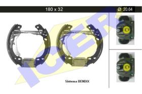 Icer 79KT0010 - KIT DE FRENOS PREMONTADO