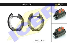 Icer 79KT0027 - KIT DE FRENOS PREMONTADO