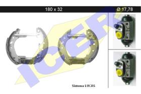 Icer 79KT0024 - KIT DE FRENOS PREMONTADO