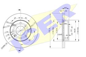 Icer 78BD17022 - DISCOS DE FRENO DELANTEROS