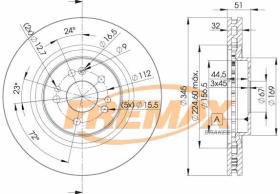  78BD35042 - DISCOS DE FRENO DELANTEROS