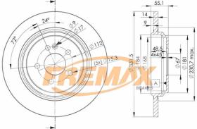 Icer 78BD35052 - DISCOS DE FRENO TRASEROS