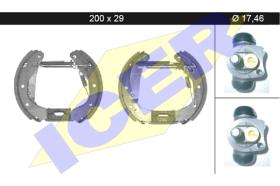 Icer 79KT0036 - KIT DE FRENOS PREMONTADO