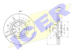 Icer 78BD30202 - DISCOS DE FRENO DELANTEROS