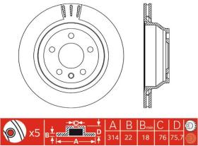 Icer BD3022 - DISCOS DE FRENO TRASEROS