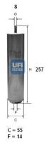 Ufi 3195200 - FILTRO DE COMBUSTIBLE