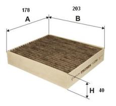 FILTRON K1216A - FILTRO HABITACULO CARBON ACTIVO [*]