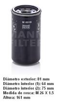 Mann W8018 - [*]FILTRO ACEITE