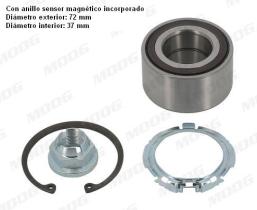  REWB11475 - RODAMIENTO-GEN 1 DELANTERA RENAULT MEGANE II(BM0/1_,CM0/1_)