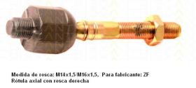  T850027209 - ROTULA AXIAL VOLVO