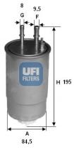 Ufi 24ONE0B - FILTRO CARBURANTE