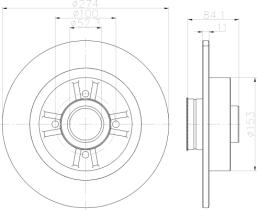 Icer BD6329 - DISCOS DE FRENO TRASEROS