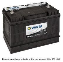 Varta H16 - PROMOTIVE BLACK HUMEDA 12V 105AH 800EN