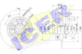  78BD40231 - DISCOS DE FRENO TRASEROS