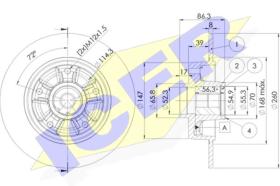 Icer 78BD40231 - DISCOS DE FRENO TRASEROS