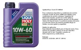 LIQUI MOLY 8908 - ACEITE 10W60 SYNTHOIL RACE TECH GT1 1 LITRO