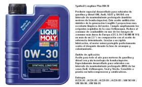 LIQUI MOLY 1150 - ACEITE 0W30 SYNTHOIL LONGTIME PLUS 1 LITRO