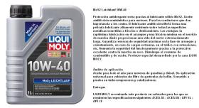 LIQUI MOLY 2626 - ACEITE 10W40 MOS2 LEICHTLAUF 1 LITRO