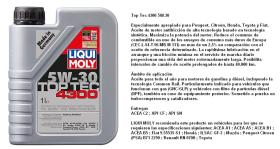 LIQUI MOLY 2323 - ACEITE 5W30 TOP TEC 4300 1 LITRO