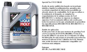 LIQUI MOLY 3841 - ACEITE 5W20 SPECIAL TEC F ECO 5 LITROS