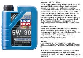 LIQUI MOLY 9506 - ACEITE 5W30 LONGTIME HIGH TECH 1 LITRO