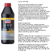  3651 - ACEITE TRANSMISION TOP TEC ATF 1100 1 LITRO