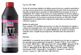  3662 - ACEITE TRANSMISION TOP TEC ATF 1400 1 LITRO