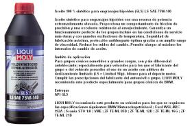 LIQUI MOLY 4421 - ACEITE PARA ENGRANEJES HIPOIDES (GL5) LS SAE 75W140 1 LITRO