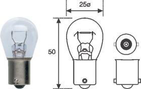 LAMPARAS BOSMA 501210 - LAMPARA P21W BA15S 12V 21W