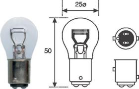 LAMPARAS BOSMA 501214 - LAMPARA P21/5W BA15D 12V 21/5W