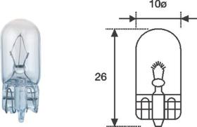 LAMPARAS BOSMA 501236 - LAMPARA W5W T10 12V 5W