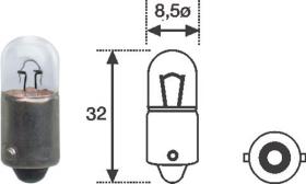  501232 - LAMPARA T4W BA9S 12V 4W