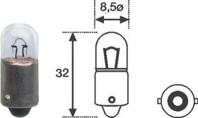 LAMPARAS BOSMA 501232 - LAMPARA T4W BA9S 12V 4W