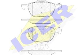 Icer 181617203 - PASTILLAS DE FRENO DELANTERAS