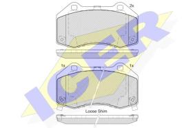 Icer 182132200 - PASTILLAS DE FRENO DELANTERAS