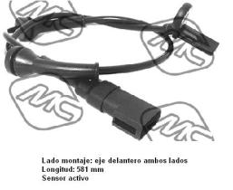 Metalcaucho 50130 - SENSOR DELANTERO ABS FORD FOCUS